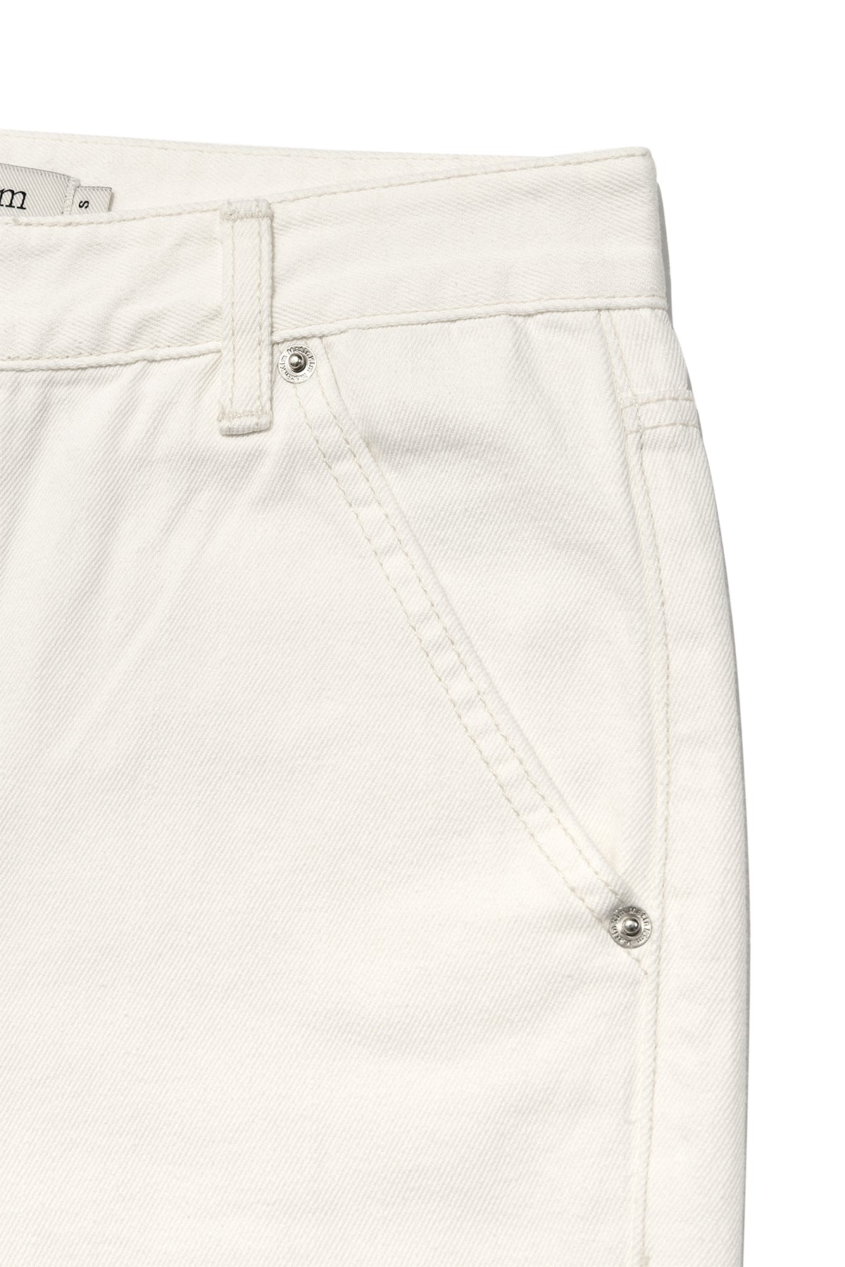 Matin Kim - Damage Patch Denim Pants (Ivory) product image 4 | TRAB K-Fashion Australia