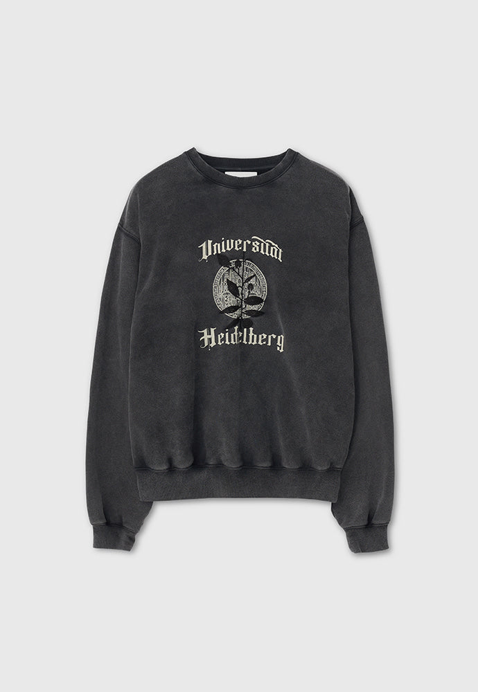 Tonywack - Embroidery Overlap College Sweatshirt (Faded Black) product image 5 | TRAB K-Fashion Australia