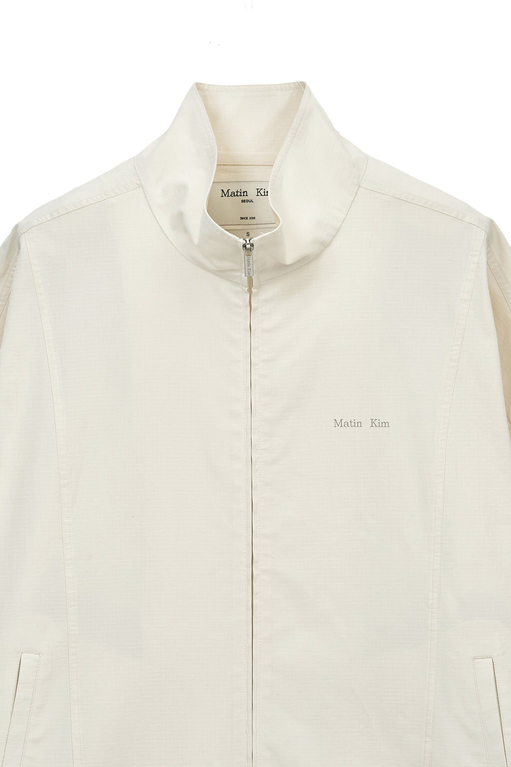 Matin Kim - Back Logo High Neck Jumper (Cream) product image 4 | TRAB K-Fashion Australia