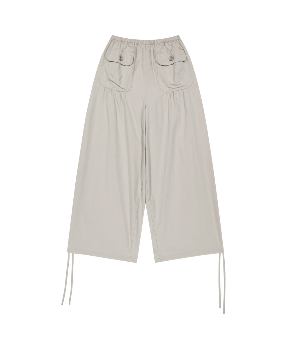Coyseio - Shirring Tobi Pants (Ash Pink) product image 11 | TRAB K-Fashion Australia