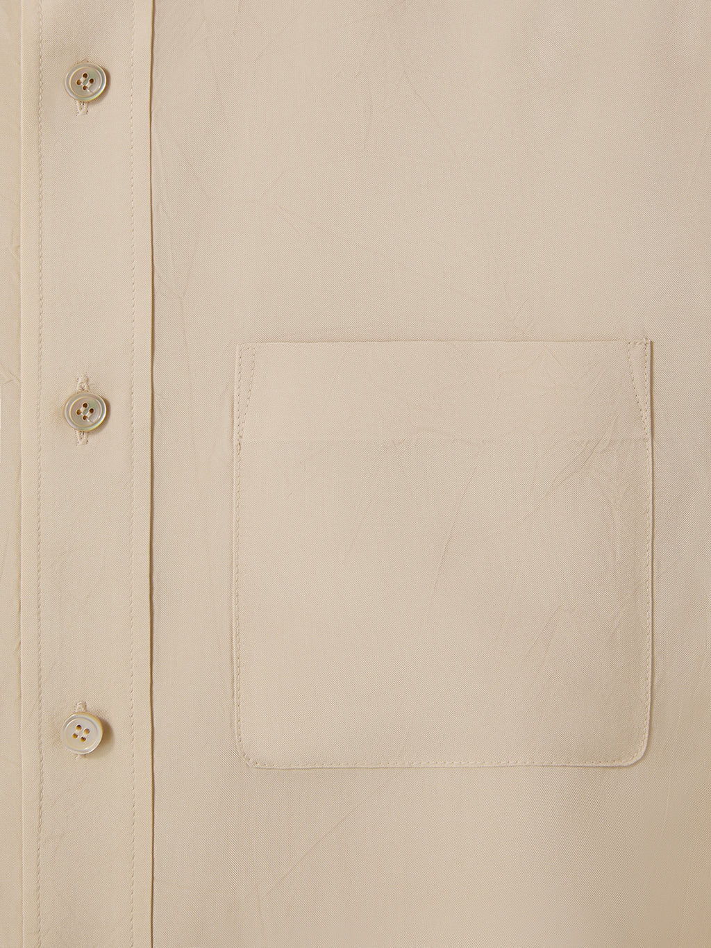 Recto - Wrinkled Fluid Shirt (Butter Beige) product image 8 | TRAB K-Fashion Australia
