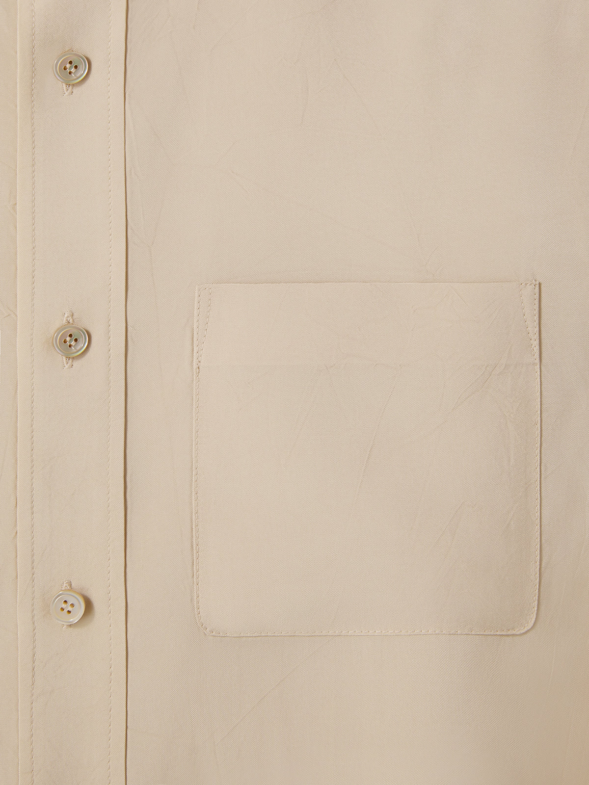 Recto - Wrinkled Fluid Shirt (Butter Beige) product image 8 | TRAB K-Fashion Australia