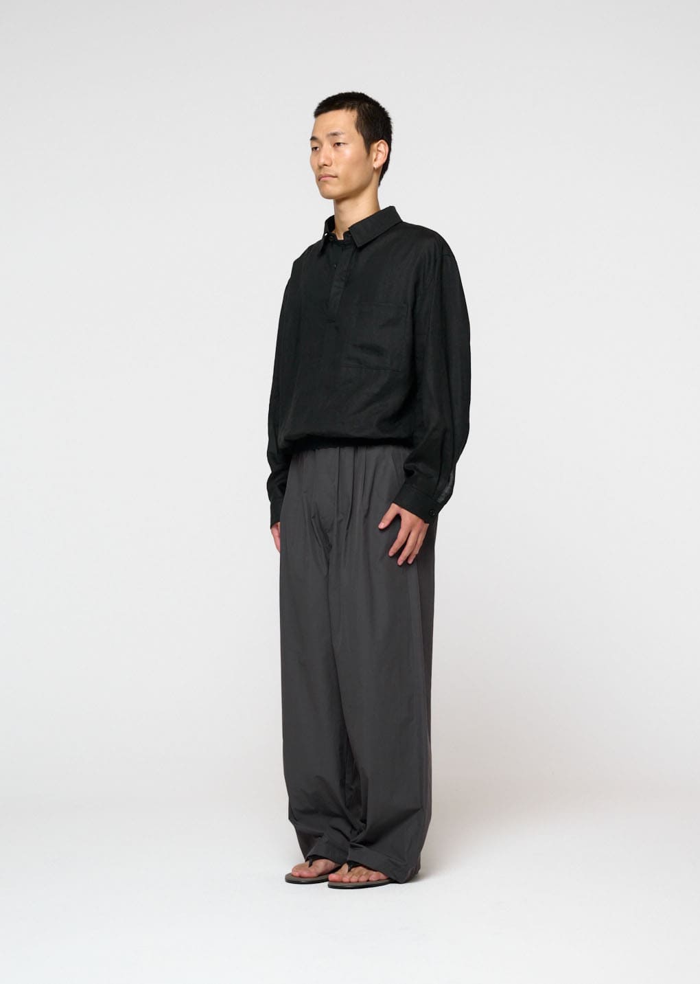 Amomento - Linen Pullover (Black) product image 3 | TRAB K-Fashion Australia