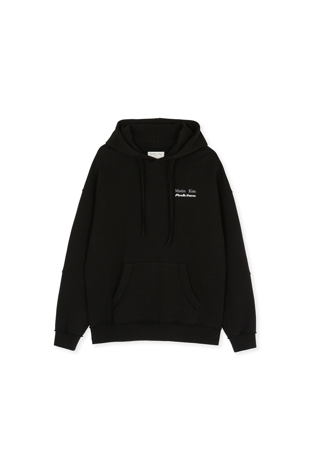 Matin Kim - Peaches Logo Graphic Hoody (Black) product image 13 | TRAB K-Fashion Australia