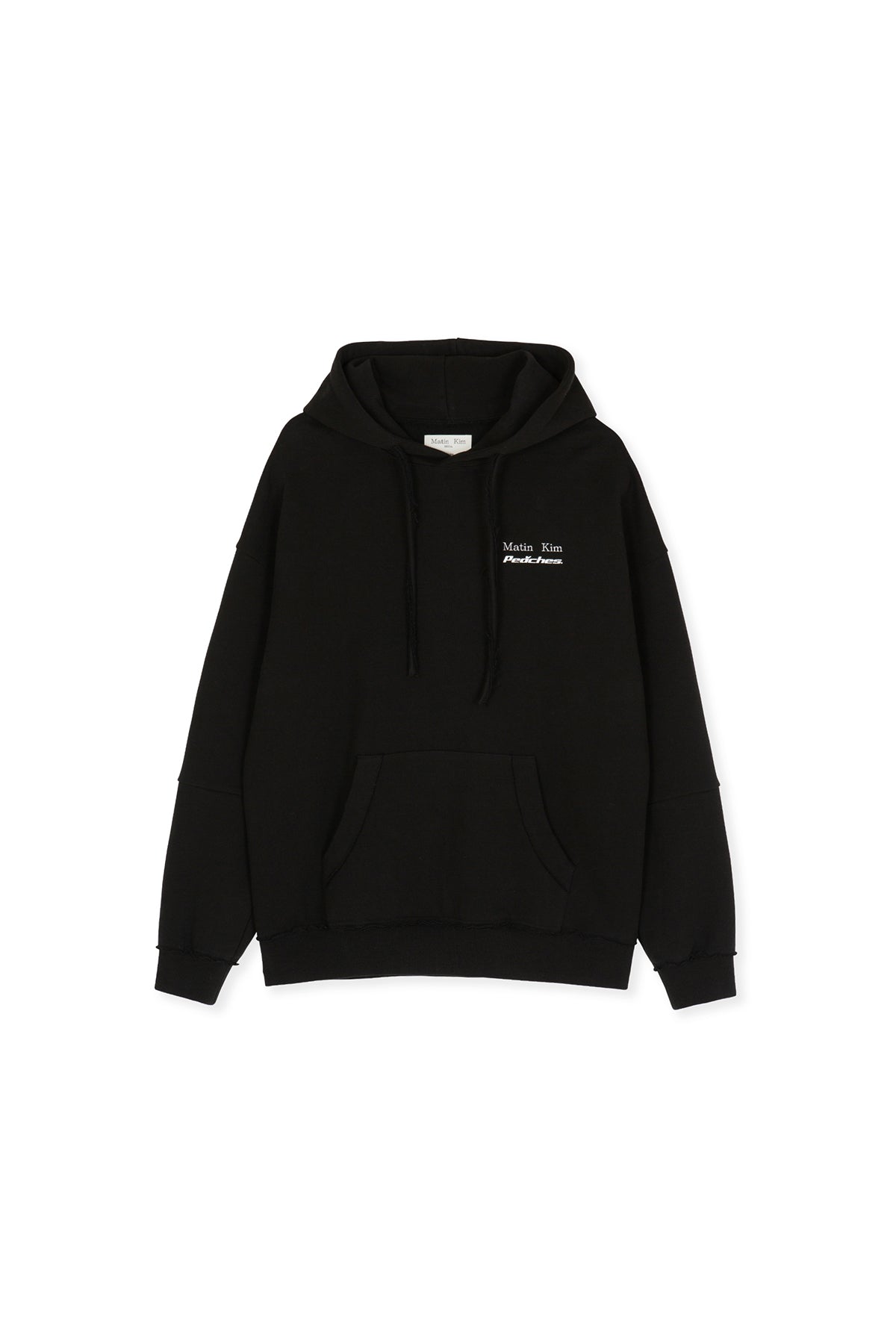 Matin Kim - Peaches Logo Graphic Hoody (Black) product image 13 | TRAB K-Fashion Australia