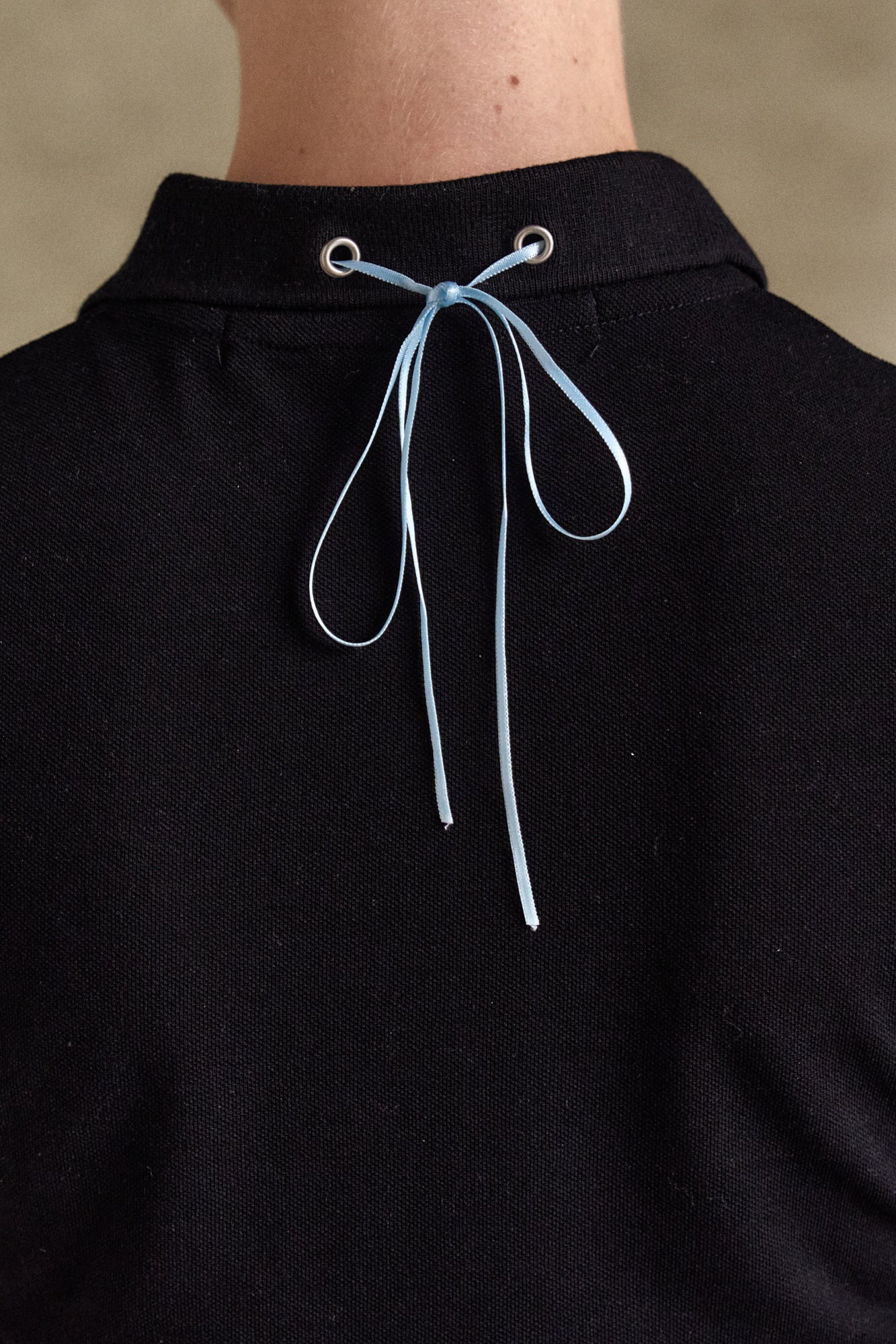 Andersson Bell - Halter String Piqué Polo Shirts (Black) product image 7 | TRAB K-Fashion Australia