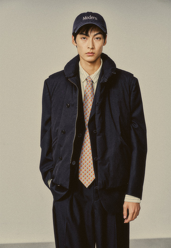 Art if acts - Shawl Collar Down Vest (Black) product image 7 | TRAB K-Fashion Australia