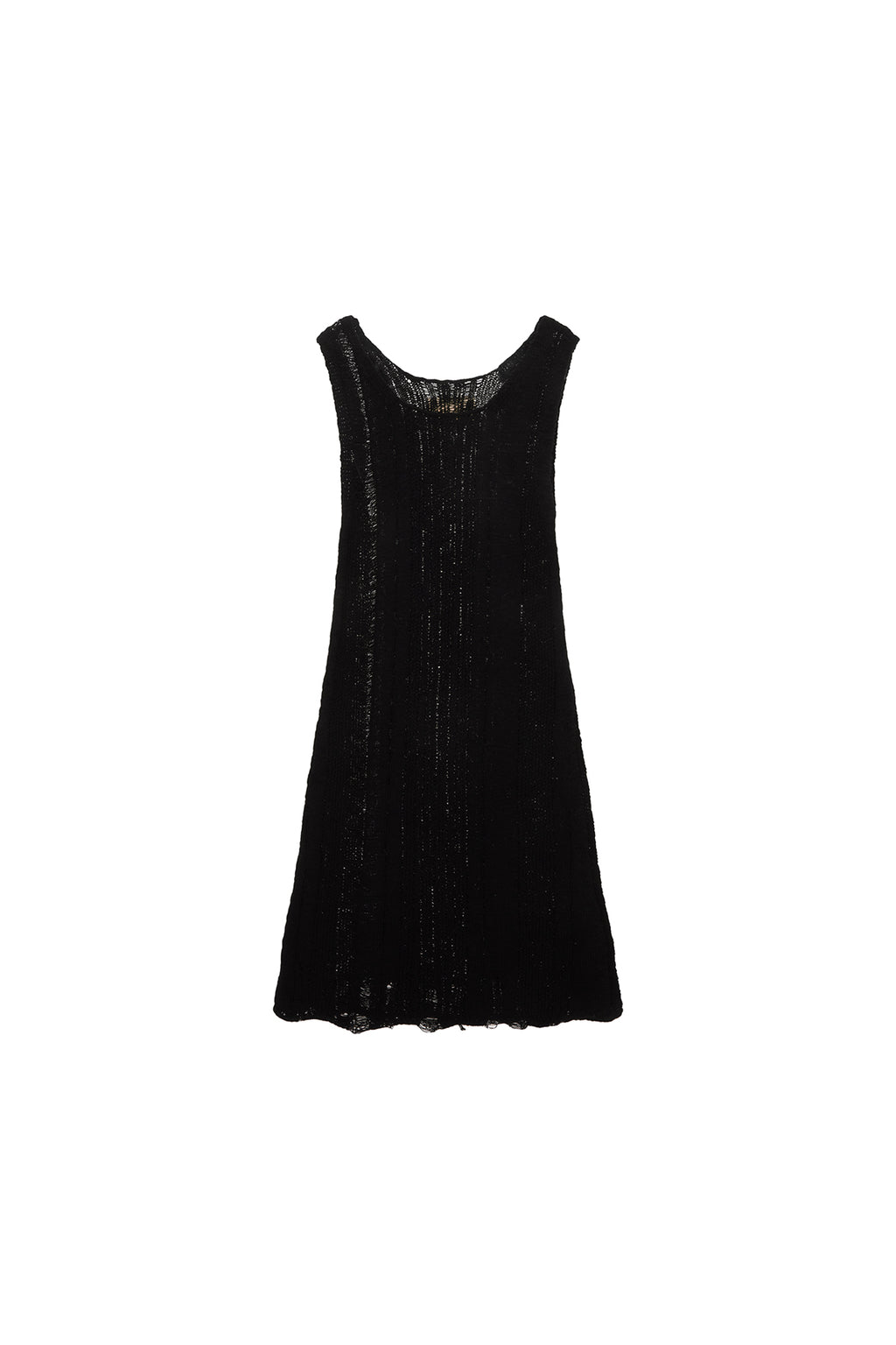Matin Kim - Stripe Chunky Knit Dress (Black) product image 1 | TRAB K-Fashion Australia