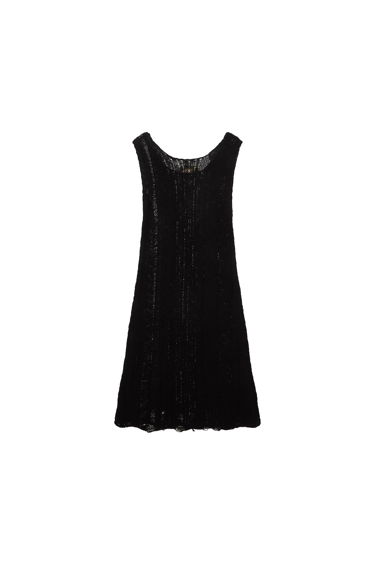 Matin Kim - Stripe Chunky Knit Dress (Black) product image 1 | TRAB K-Fashion Australia