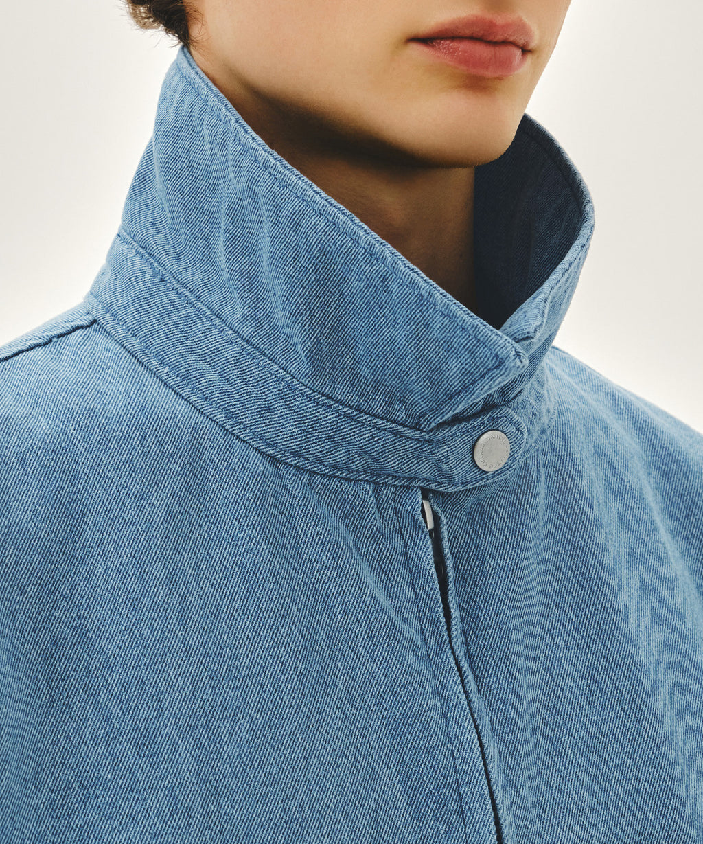 Marithe & Francois Girbaud - Denim Harrington Jacket (Blue) product image 4 | TRAB K-Fashion Australia