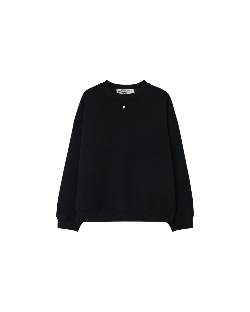 Kimhe Kim - Heart Embroidered Sweatshirt (Black) product image 11 | TRAB K-Fashion Australia
