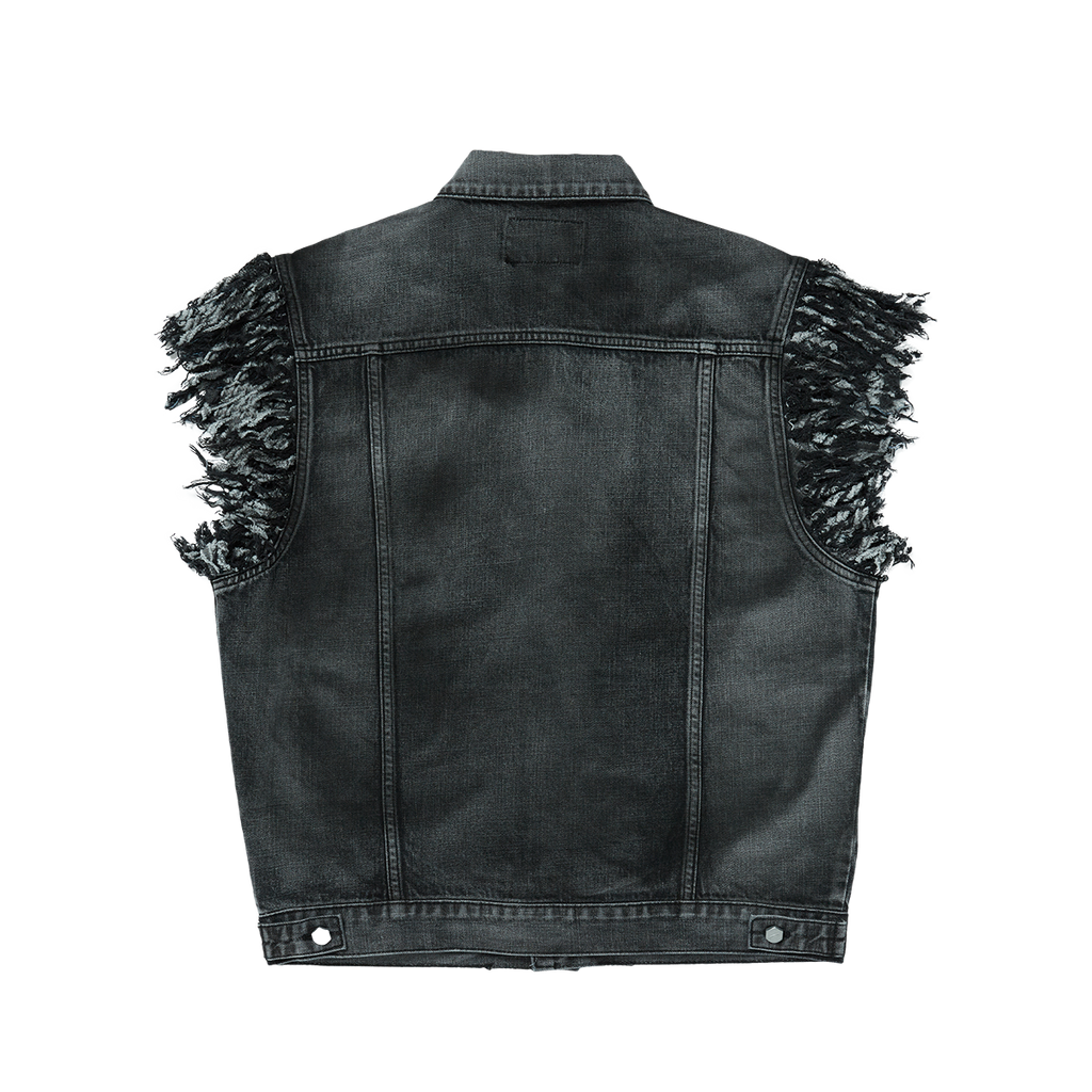 Thug Club - TC Angels Denim Vest (Black) product image 2 | TRAB K-Fashion Australia