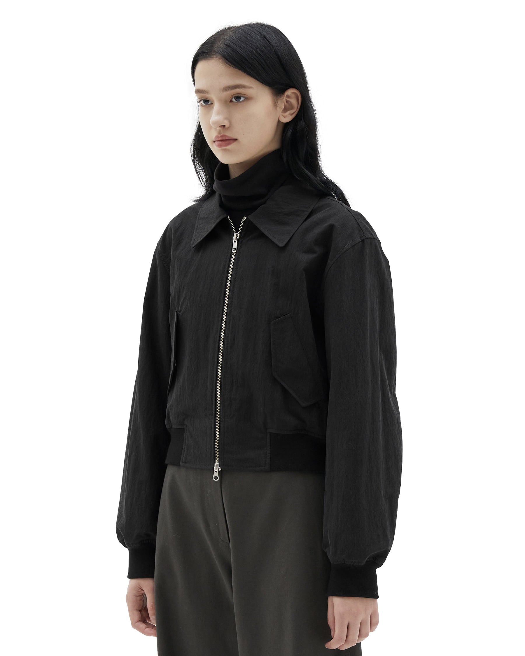 Brownyard - Flight Jacket (Black) product image 2 | TRAB K-Fashion Australia