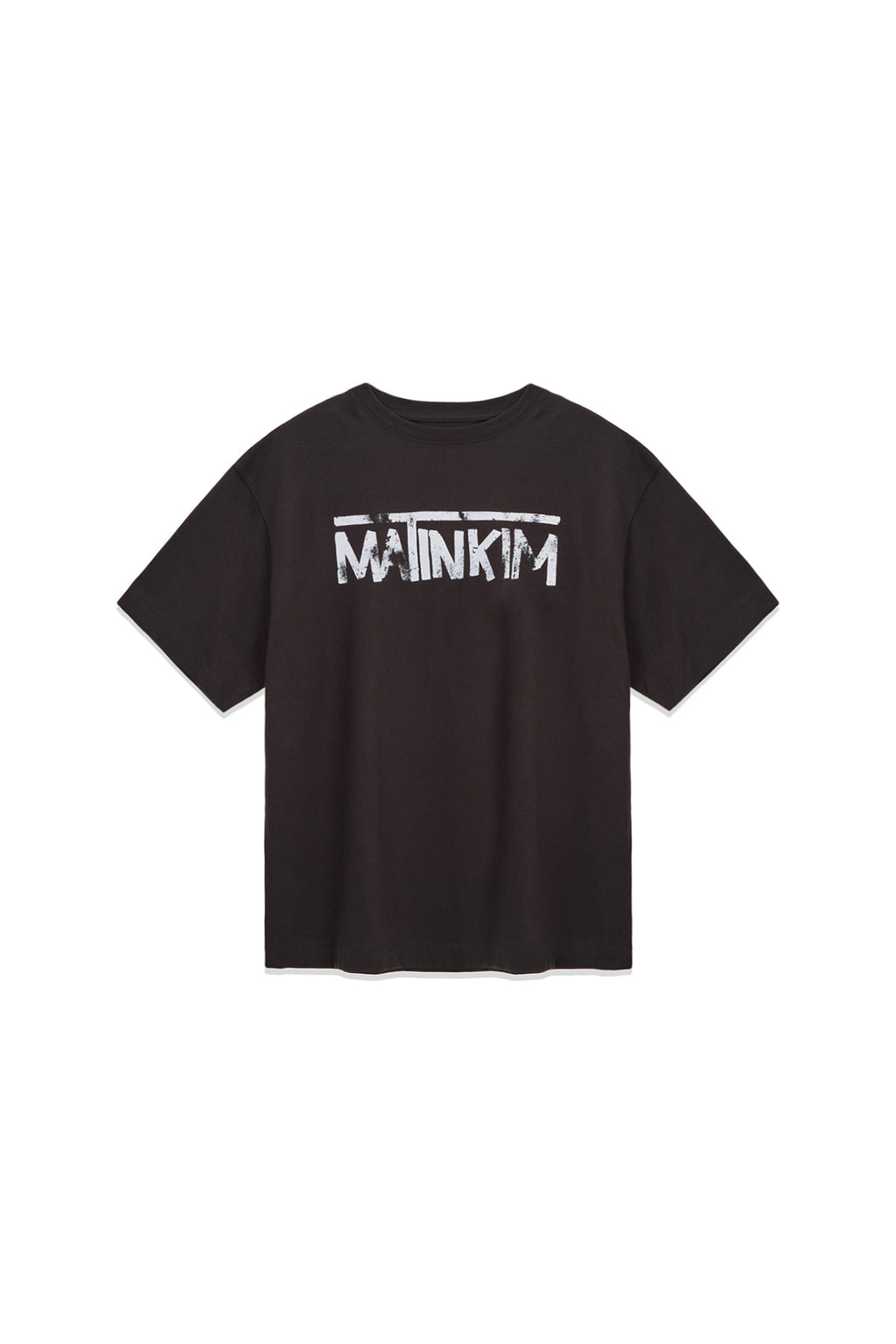 Matin Kim - Hangeul Logo Big Archive Top (Dark Grey) product image 1 | TRAB K-Fashion Australia