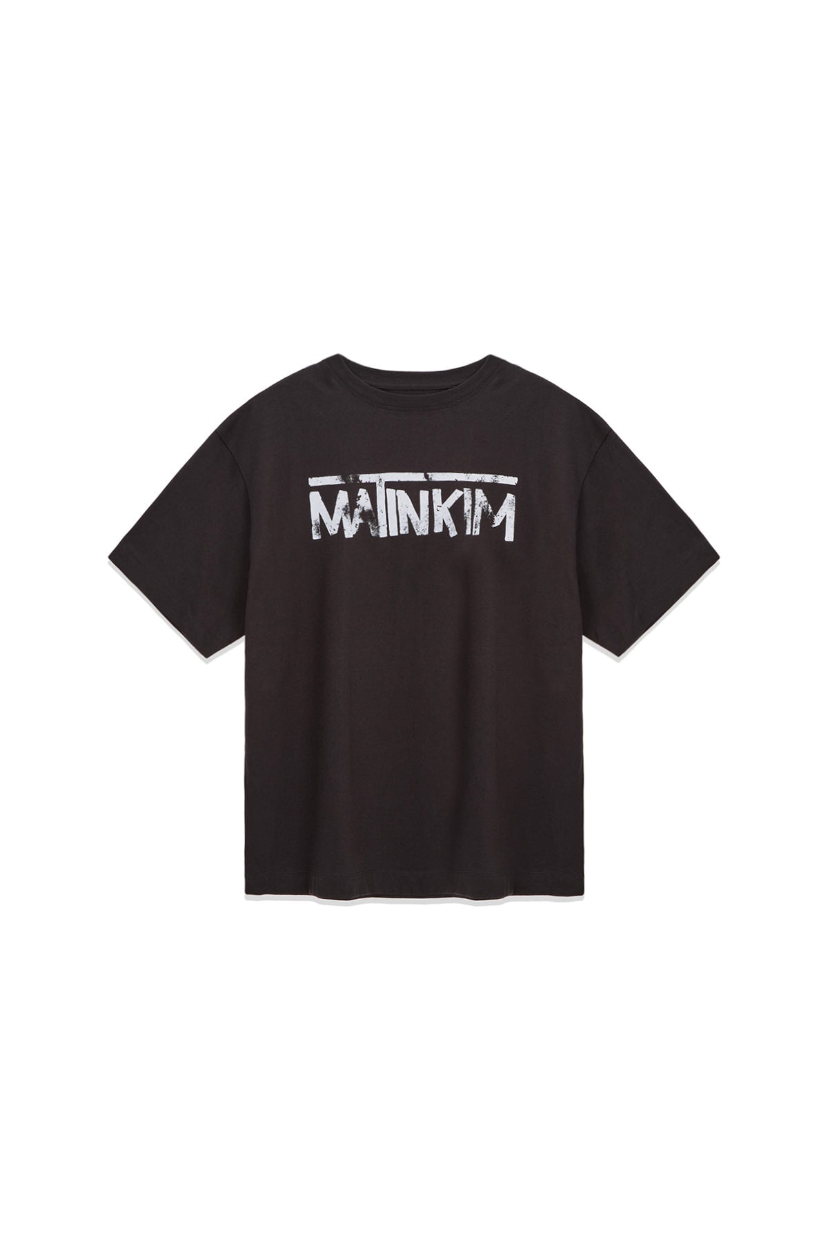 Matin Kim - Hangeul Logo Big Archive Top (Dark Grey) product image 1 | TRAB K-Fashion Australia