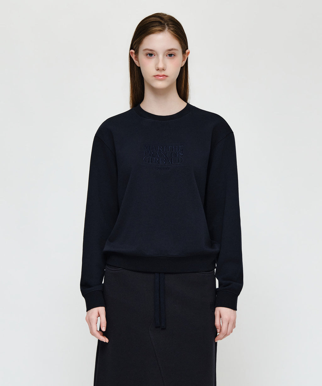 Marithe & Francois Girbaud - Classic Logo Sweatshirt (Navy) product image 1 | TRAB K-Fashion Australia