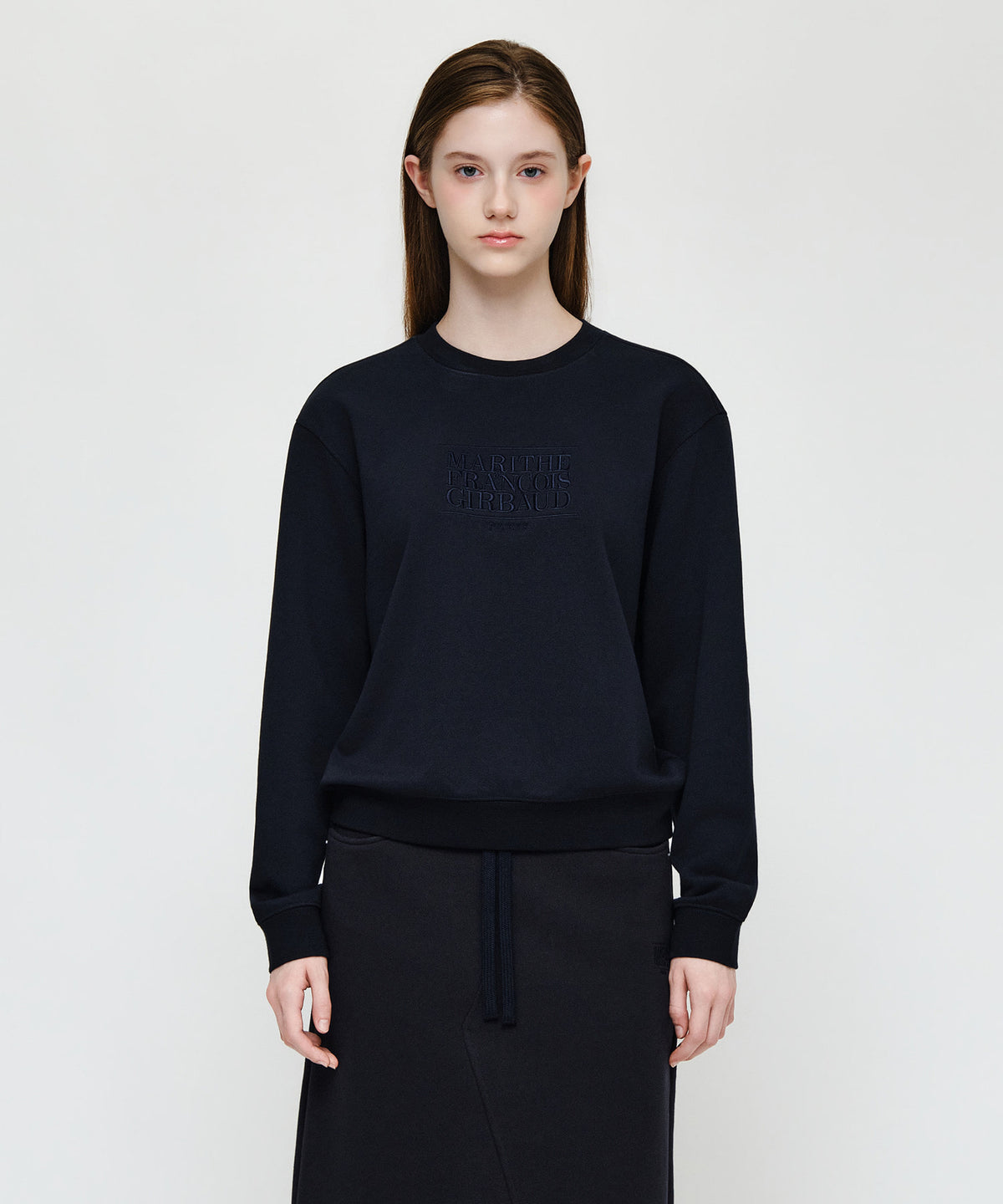 Marithe & Francois Girbaud - Classic Logo Sweatshirt (Navy) product image 1 | TRAB K-Fashion Australia