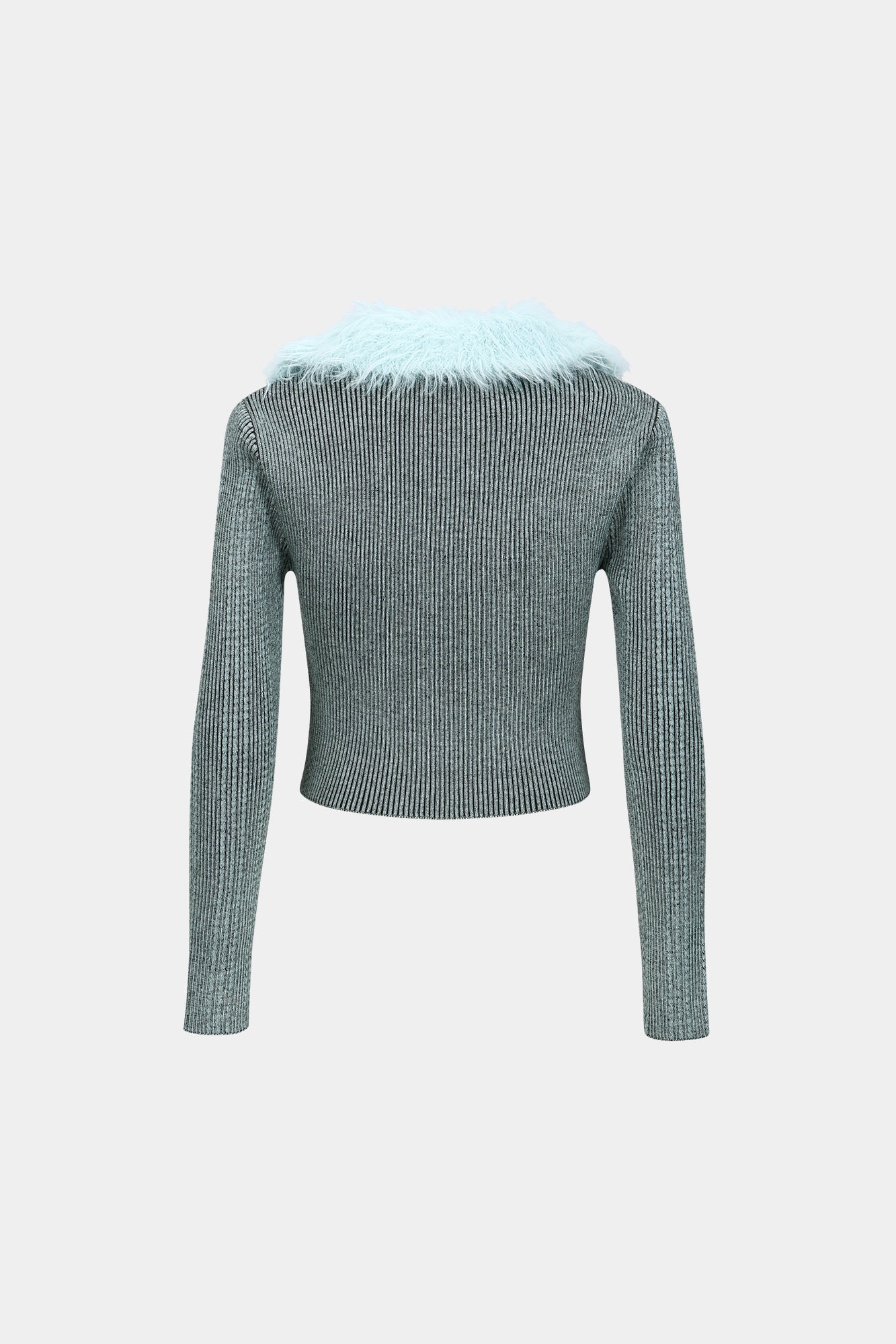 Andersson Bell - Lace-Up Knit Cardigan (Blue) product image 12 | TRAB K-Fashion Australia