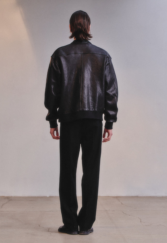 Art if acts - Washed Lambskin Leather A2 Jacket (Black) product image 7 | TRAB K-Fashion Australia