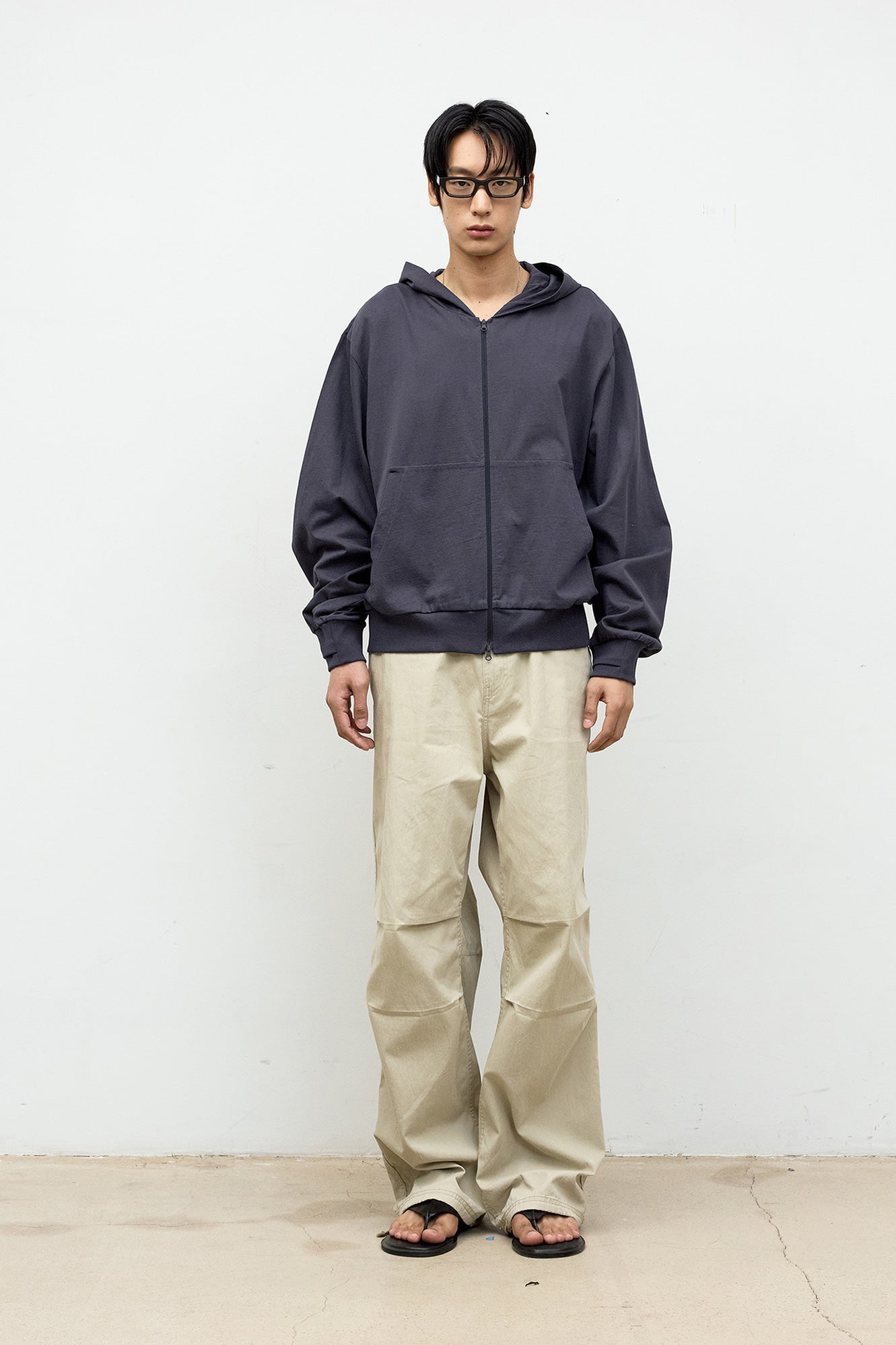 Coor - Drawstring Washed Cotton Pants (Washed Beige) product image 2 | TRAB K-Fashion Australia