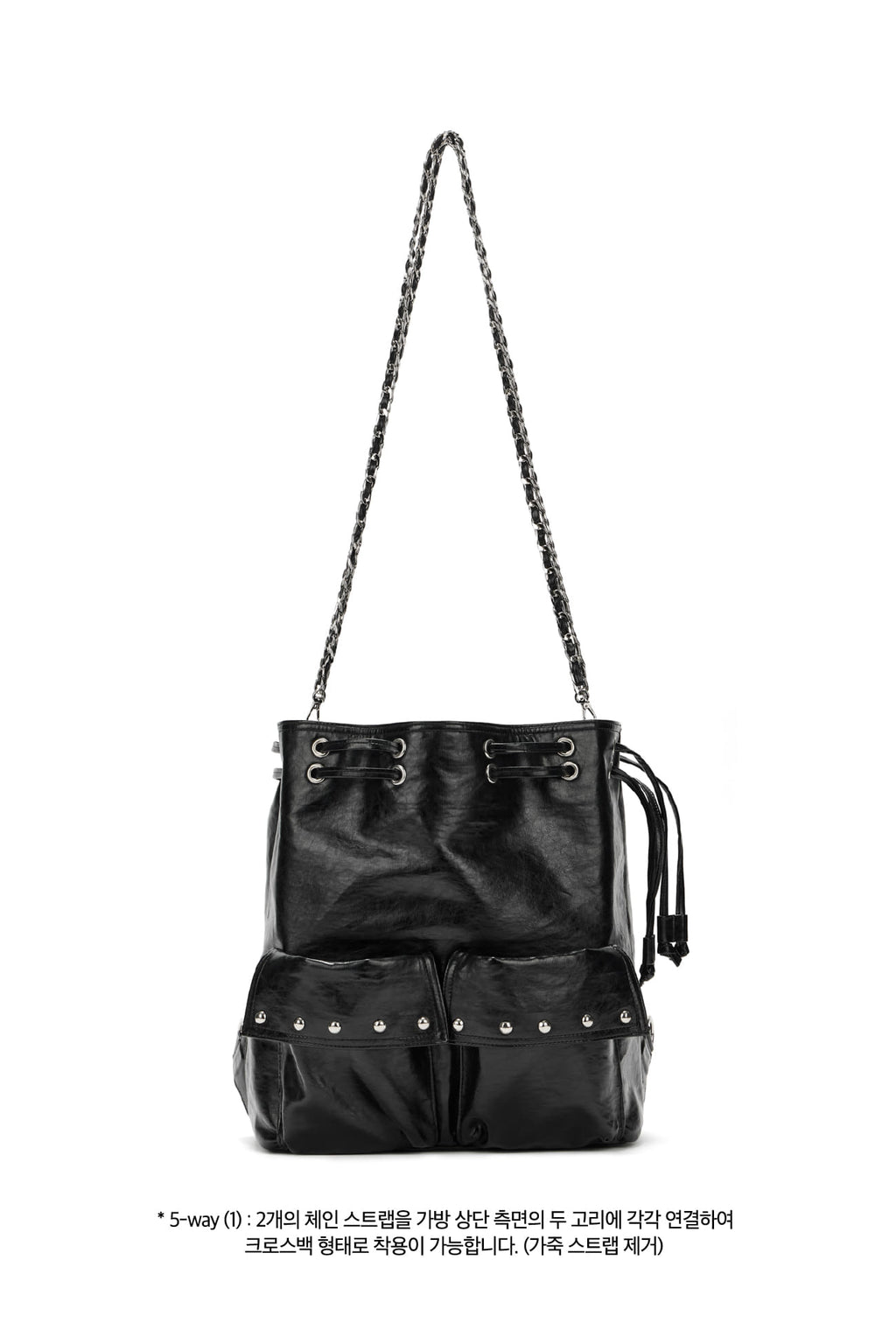 Deinet - Deinet 5-Way Stud Pocket Multi Bag (Black) product image 10 | TRAB K-Fashion Australia