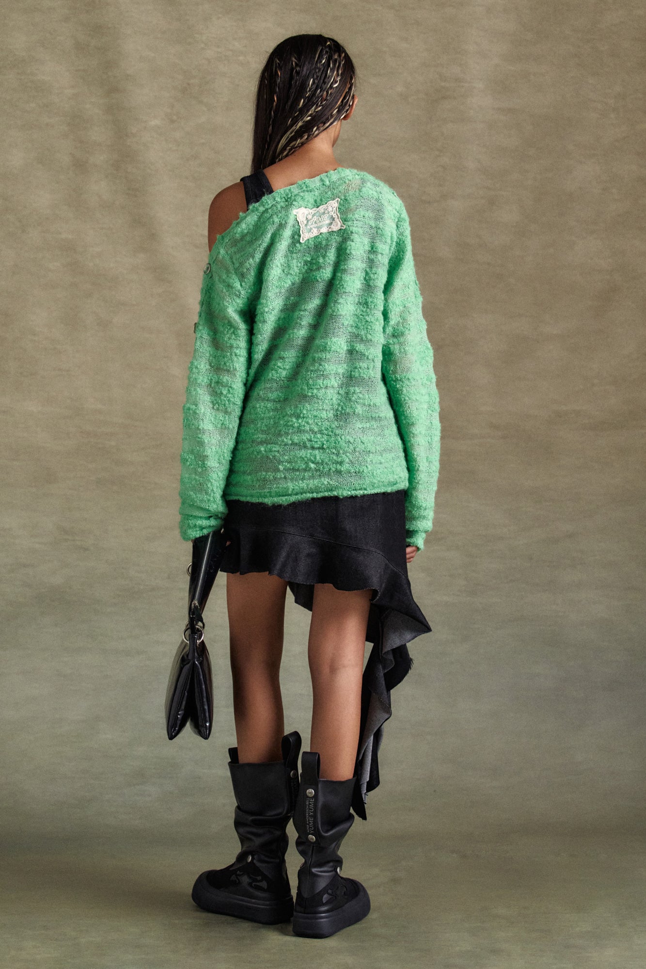 Andersson Bell - Fifi Button Pullover Knit (Pale Jade) product image 2 | TRAB K-Fashion Australia