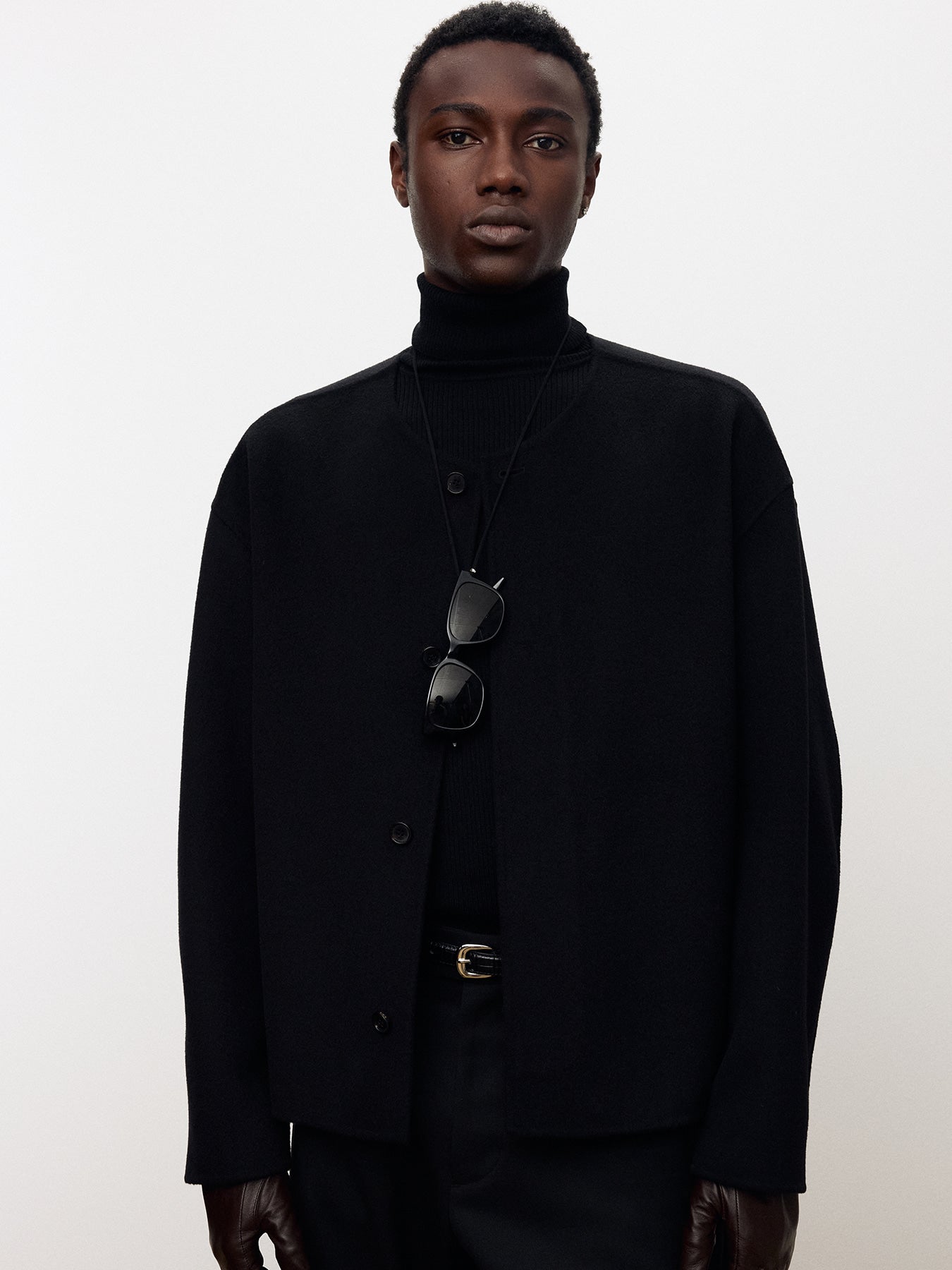 Tonywack - Hand-Made Cashmere Collarless Jacket (Black) product image 8 | TRAB K-Fashion Australia