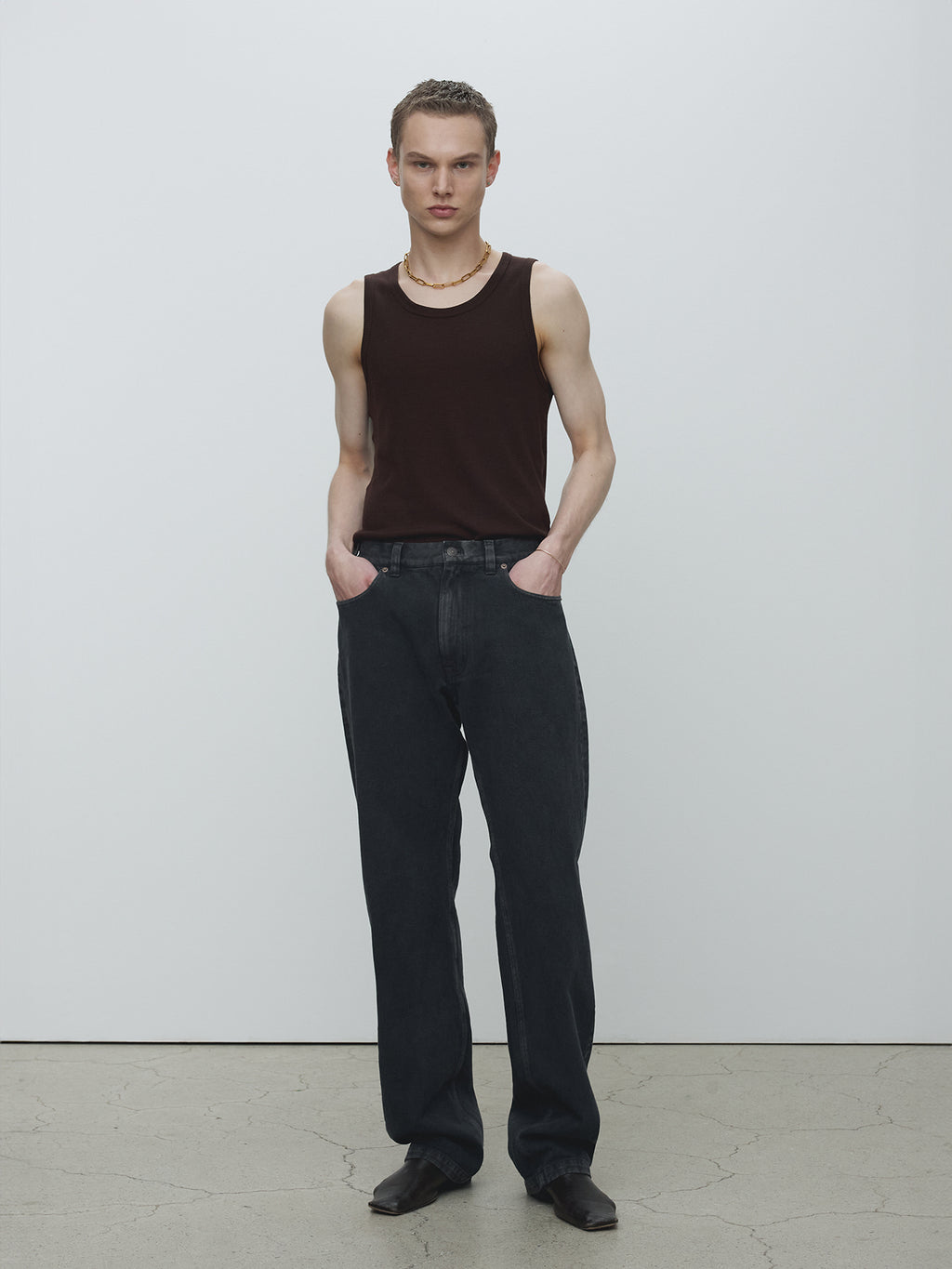 Tonywack - Loose Straight Overdye Denim Jeans (Carbon Pigment) product image 1 | TRAB K-Fashion Australia