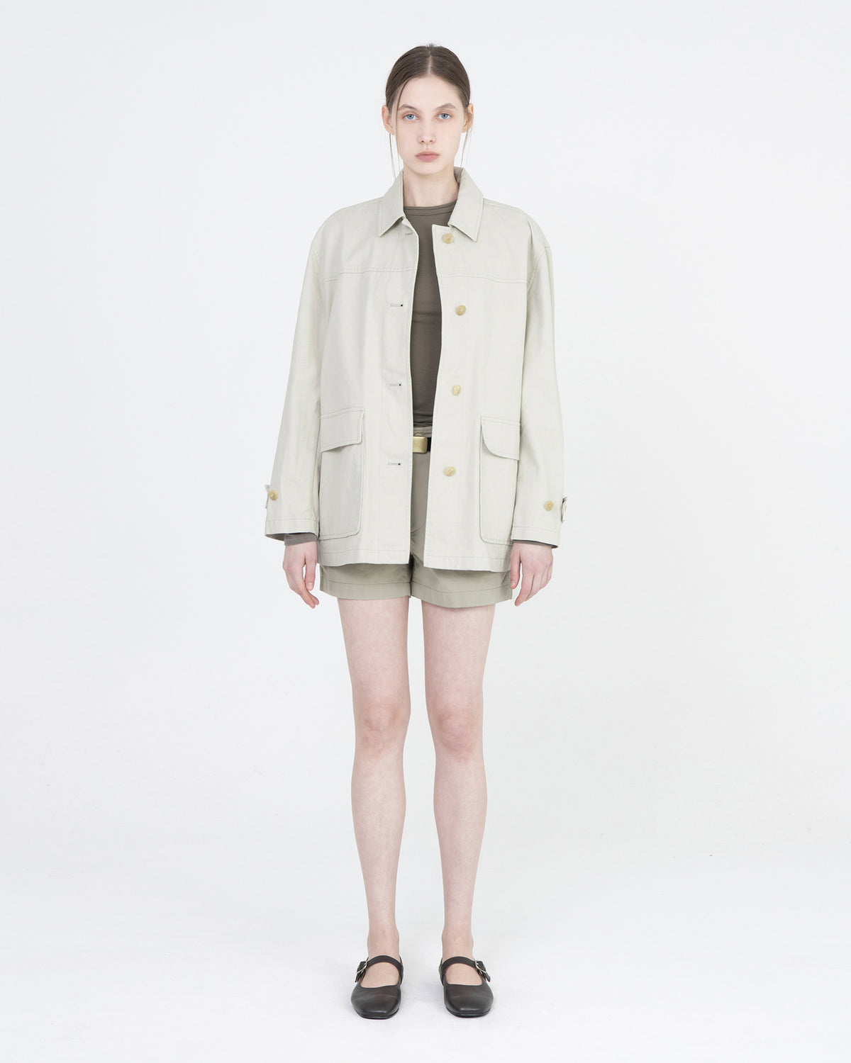 Brownyard - Half Jacket (Ecru) product image 1 | TRAB K-Fashion Australia