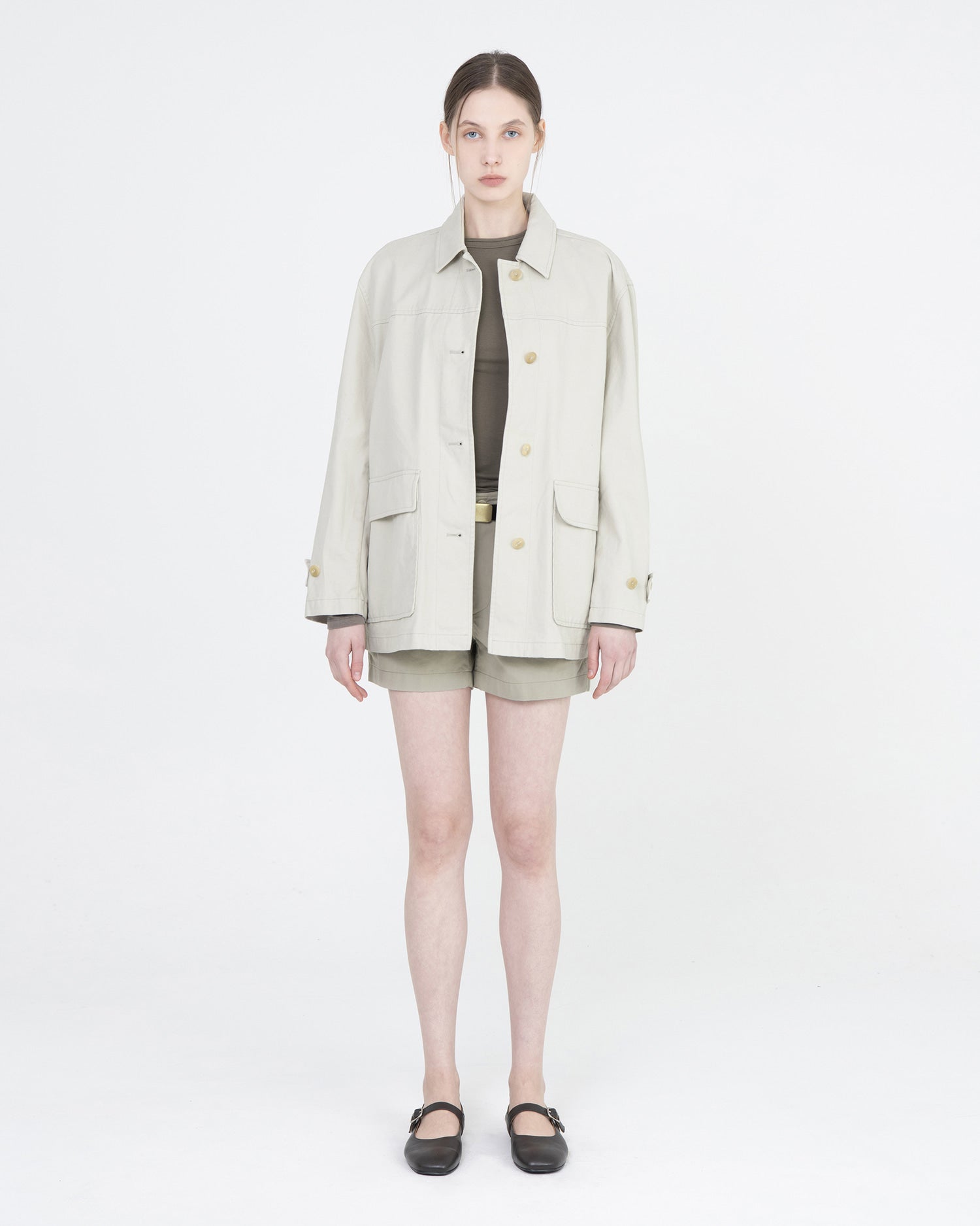 Brownyard - Half Jacket (Ecru) product image 1 | TRAB K-Fashion Australia