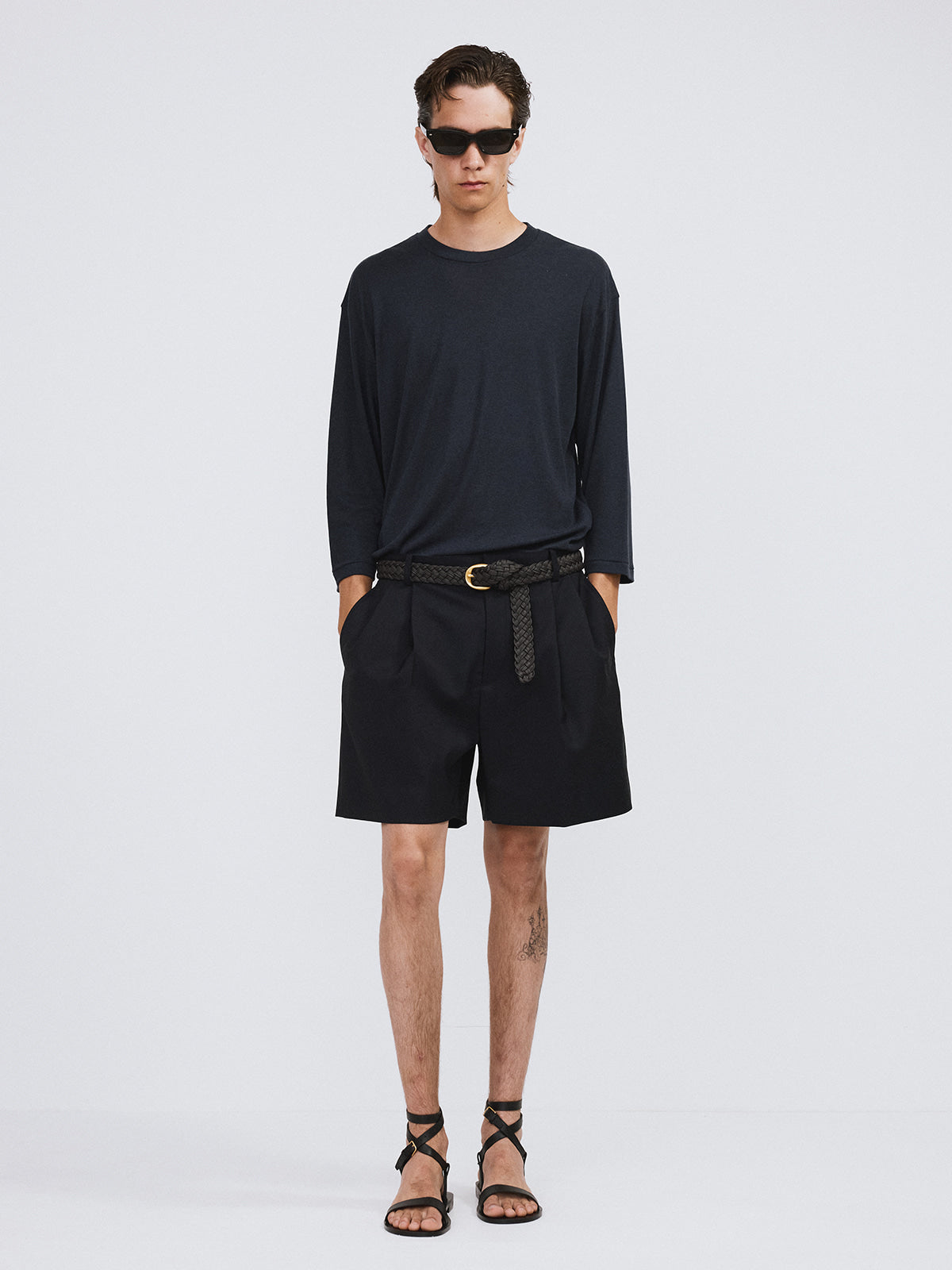 Recto - Wool Blend Loose Top (Indigo Navy) product image 2 | TRAB K-Fashion Australia