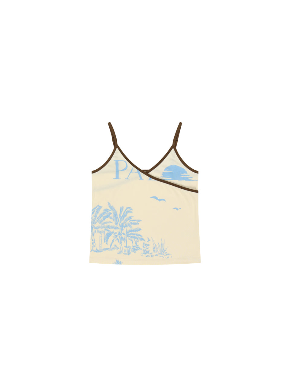 Kijun - [Ships 17 June] Scenery Wrap Tank Top (Butter) product image 9 | TRAB K-Fashion Australia