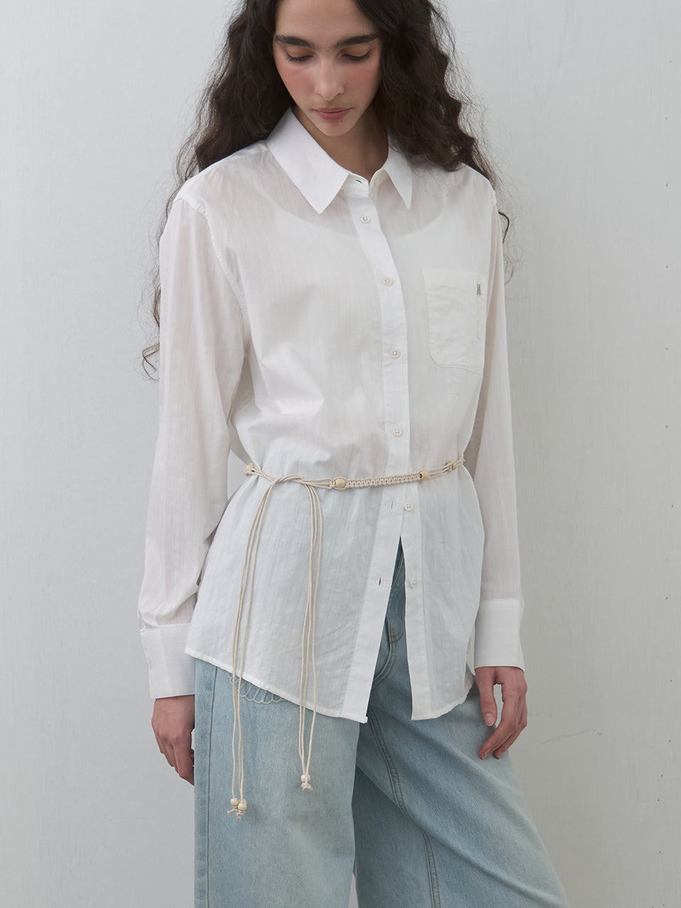 Kijun - Pure Essence Cotton Shirt (Off-White) product image 3 | TRAB K-Fashion Australia