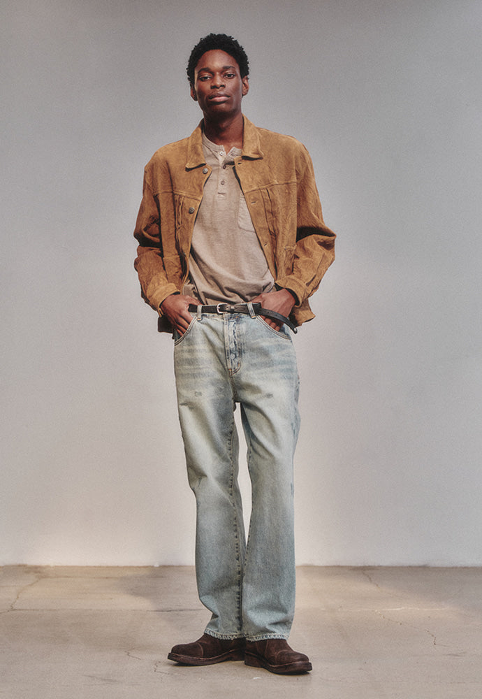 Art if acts - Washed Suede Trucker (Camel) product image 2 | TRAB K-Fashion Australia