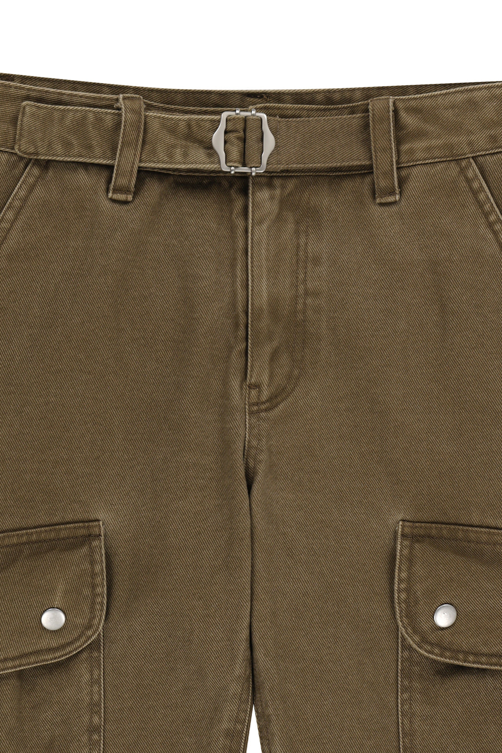 Matin Kim - Multi Hook Bootcut Cargo Pants (Khaki) product image 3 | TRAB K-Fashion Australia