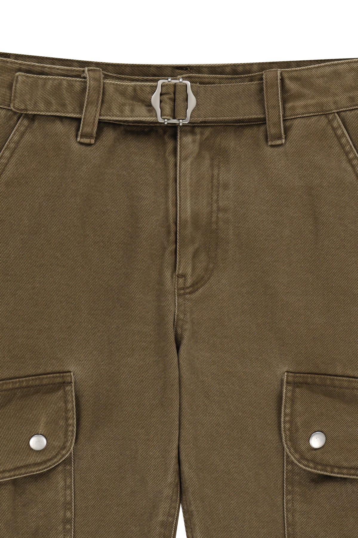 Matin Kim - Multi Hook Bootcut Cargo Pants (Khaki) product image 3 | TRAB K-Fashion Australia