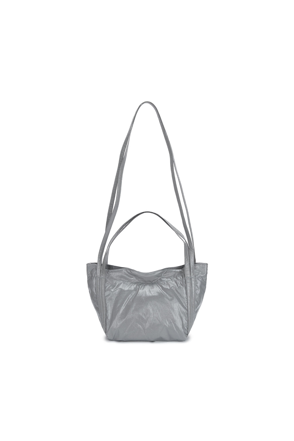 Matin Kim - Glossy Two Way Mini Bag (Grey) product image 2 | TRAB K-Fashion Australia