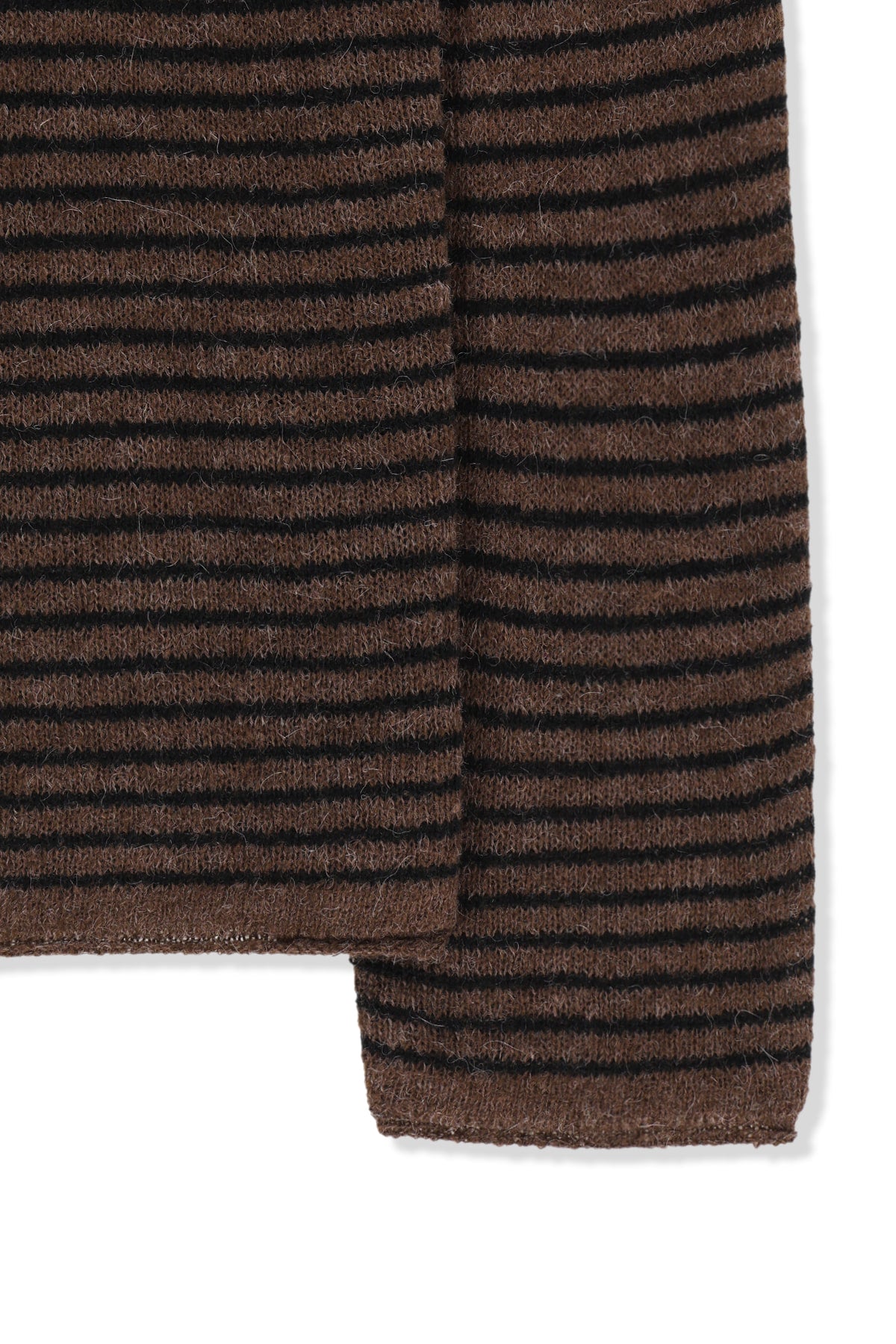 Matin Kim - Multi Stripe Alpaca Blended Knit Pullover (Brown) product image 4 | TRAB K-Fashion Australia