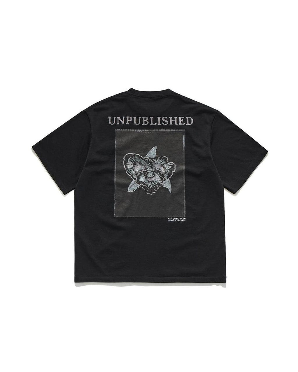Eastlogue - Blossoming Embroidered T-shirt (Black) product image 5 | TRAB K-Fashion Australia