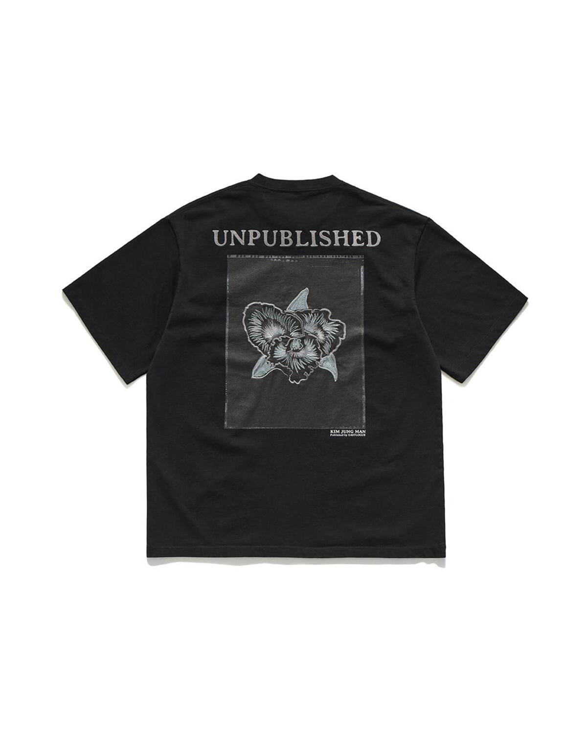 Eastlogue - Blossoming Embroidered T-shirt (Black) product image 5 | TRAB K-Fashion Australia