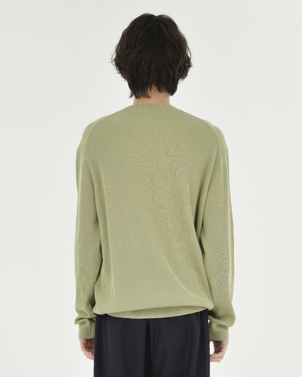 Brownyard - High Density Crewneck Knit (Olive Grey) product image 2 | TRAB K-Fashion Australia