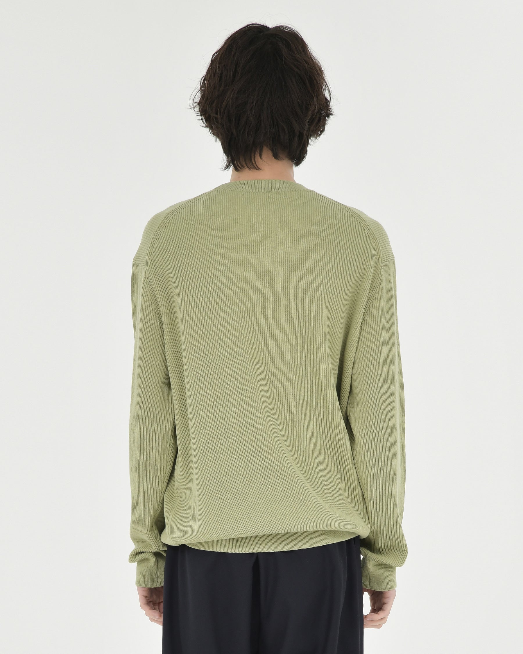 Brownyard - High Density Crewneck Knit (Olive Grey) product image 2 | TRAB K-Fashion Australia