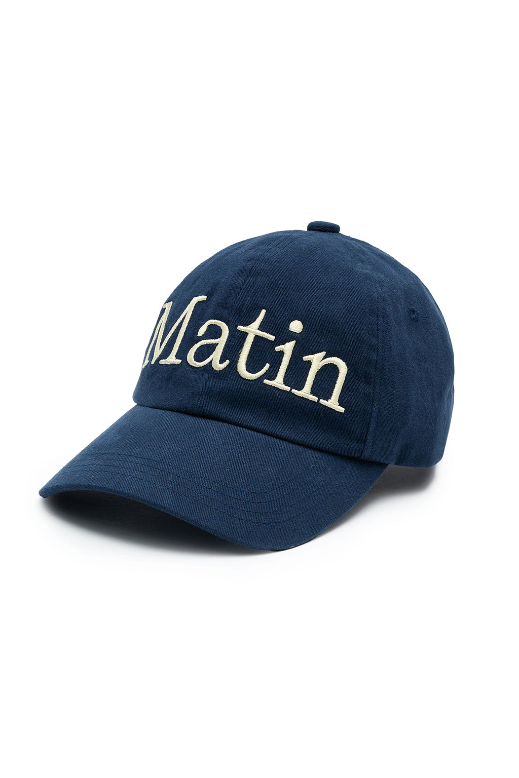 Matin Kim - Matin Logo Stitch Ball Cap (Navy) product image 4 | TRAB K-Fashion Australia