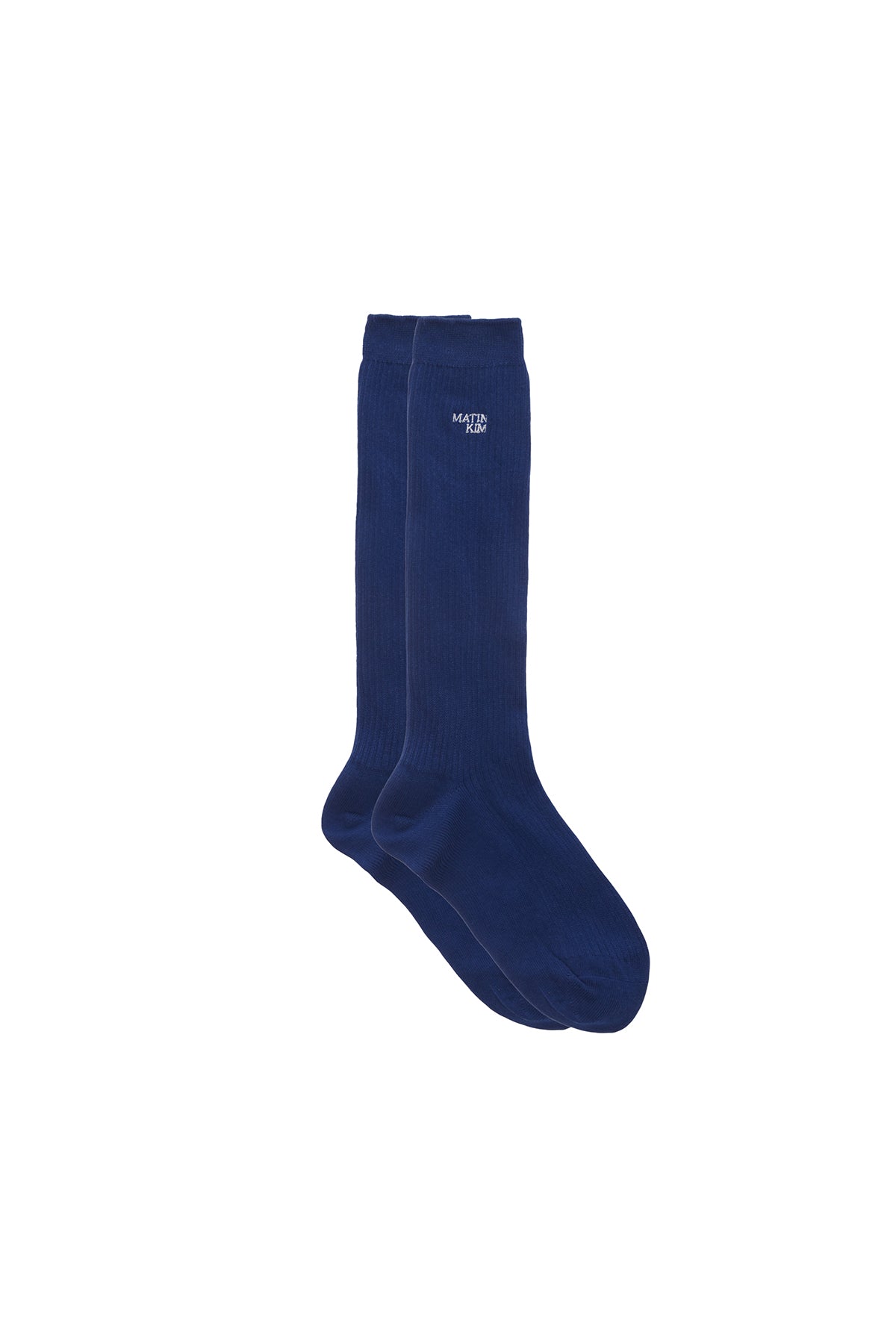 Matin Kim - Small Logo Silket Half Socks (Blue) product image 2 | TRAB K-Fashion Australia