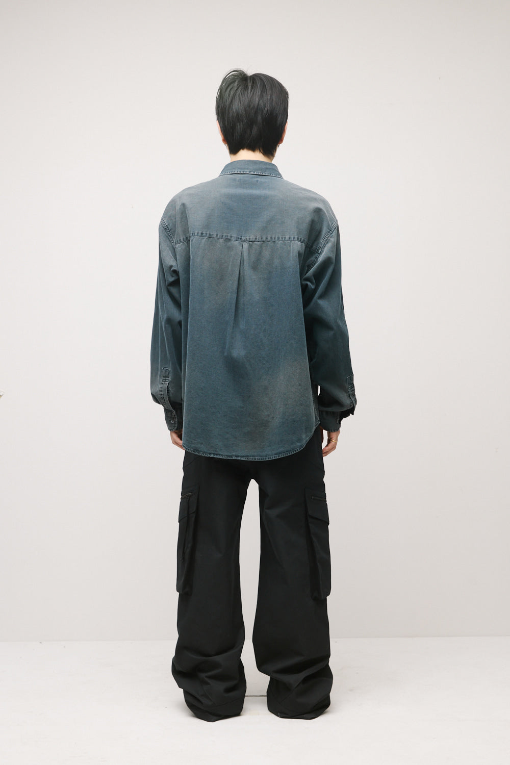 Hatchingroom - Over Denim Shirt (Blue Grey) product image 5 | TRAB K-Fashion Australia