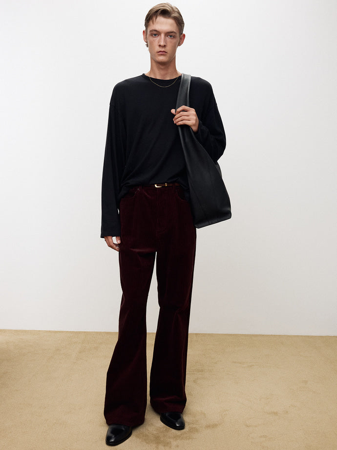 Tonywack - Cotton Cashmere Long Sleeve Top (Dark Navy) product image 4 | TRAB K-Fashion Australia