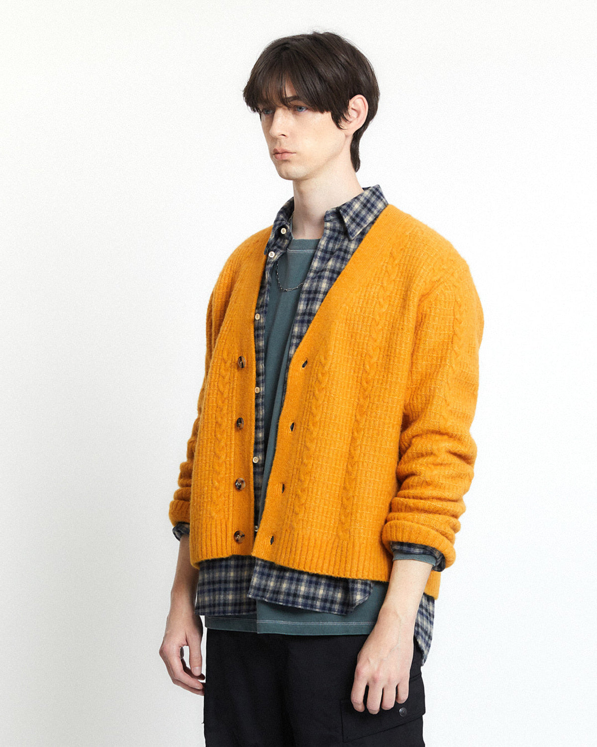 Eastlogue - Cozy Cable Cardigan (Mustard) product image 2 | TRAB K-Fashion Australia