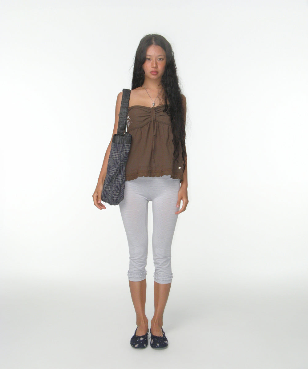 Coyseio - Stripe Rough Leggings (Light Grey) product image 10 | TRAB K-Fashion Australia