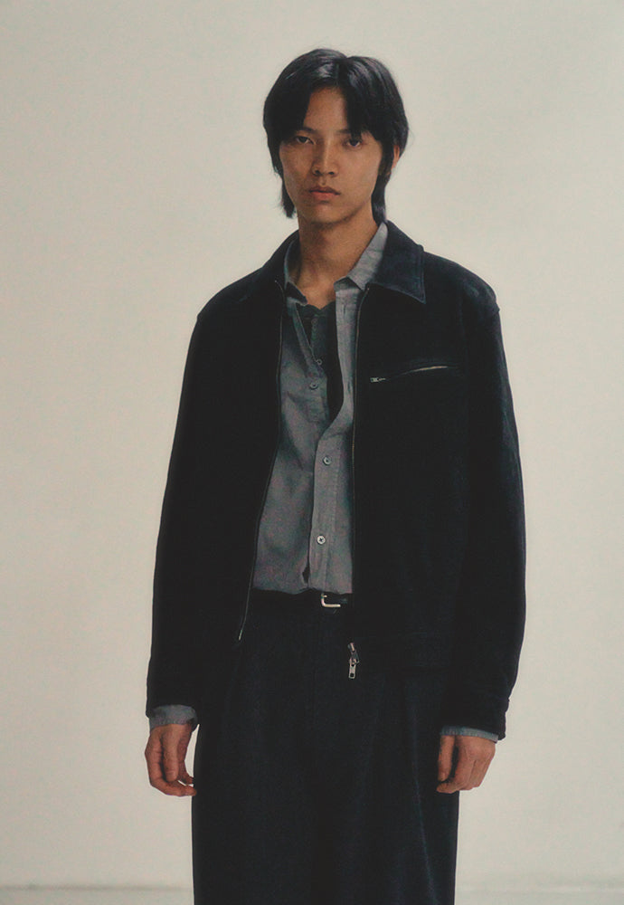 Art if acts - Washed Suede Detroit Work Jacket (Black) product image 5 | TRAB K-Fashion Australia