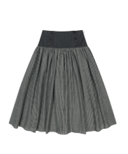 Coyseio - Double Button Stripe Skirt (Black) product image 1 | TRAB K-Fashion Australia